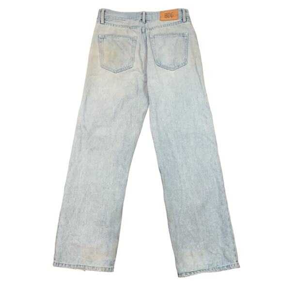 Urban Outfitters BDG Skater Fit Light Wash Distressed Straight Leg Jeans - Picture 7 of 7